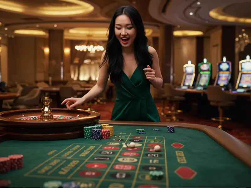 88 Online Casino playing roulette with the thrill of spinning the wheel.