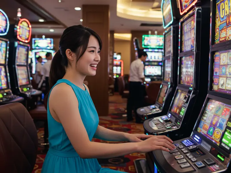 Pusoy App playing slot games with exciting reels and jackpots.