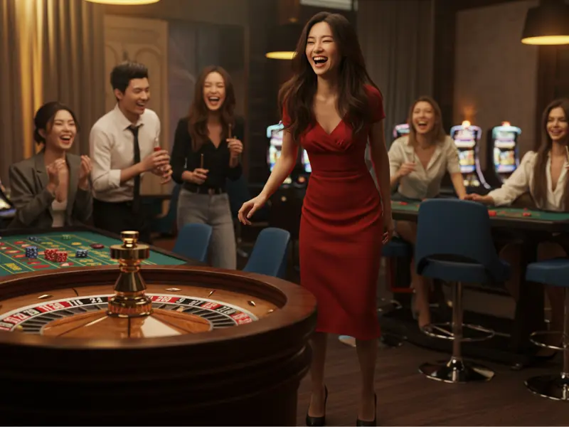 Pusoy App playing roulette for exciting spins and lucky numbers.