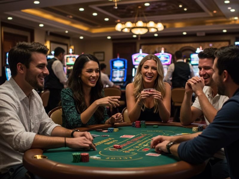 Girl enjoying online games on Bettors Live 888 Dashboard with her friends

