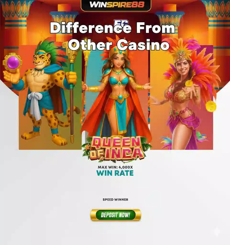 Winspire Difference from the other casino