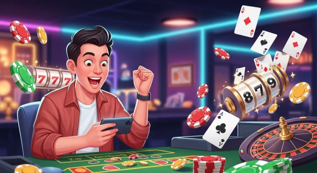 Okbet Live Casino – Filipino player enjoying online casino games