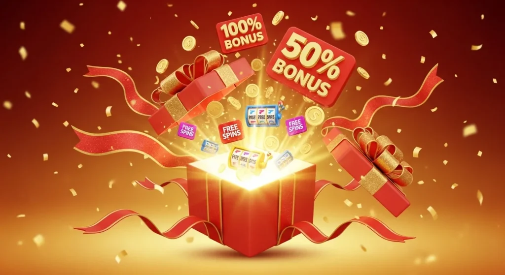 Pagcor online casino welcome bonus and promotions illustration.